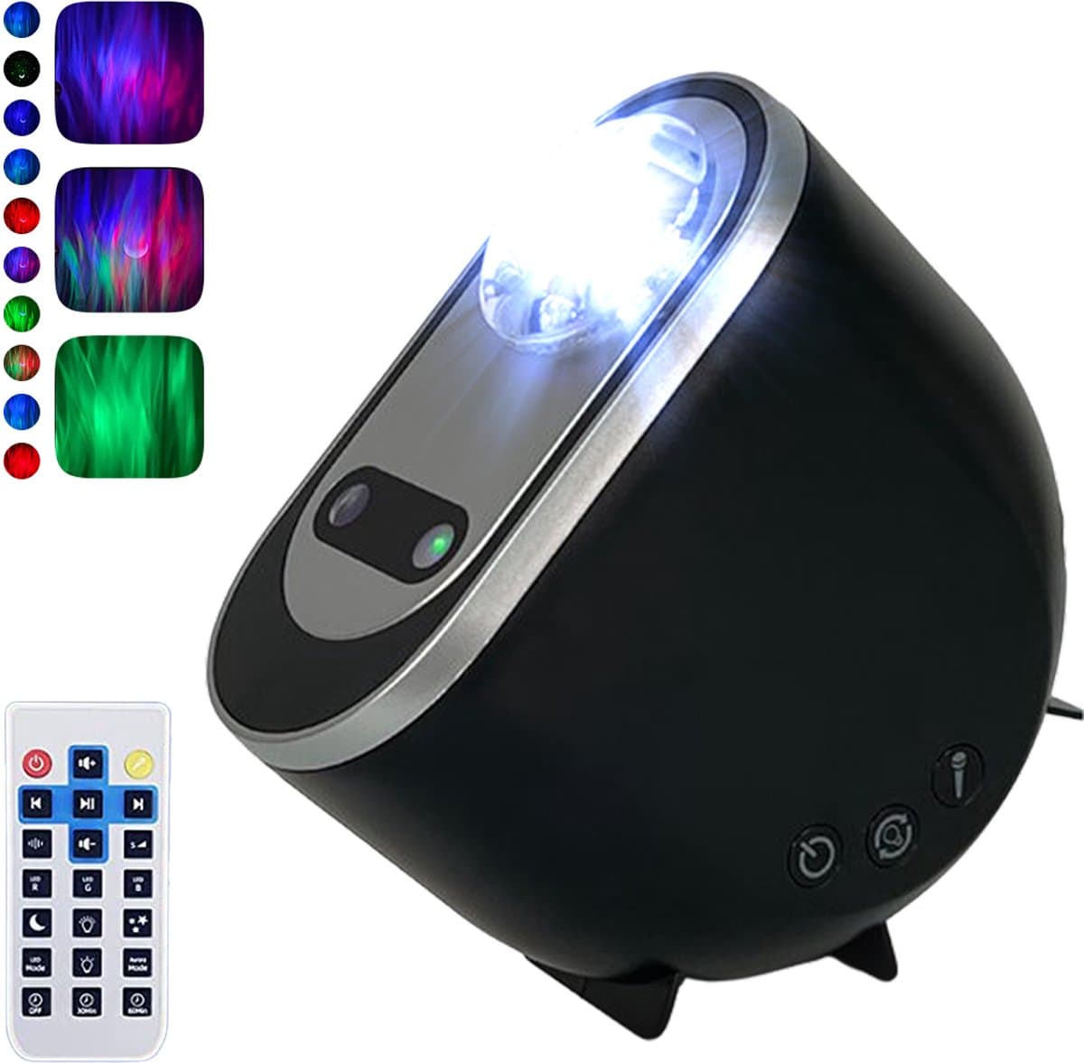 BALORS® Northern Lights Projector - Met App - Aurora Sterrenhemel Projector - Galaxy lamp - Noorderlicht Projectorlamp - Nachtlamp met timer - Nachtlampje - Zwart