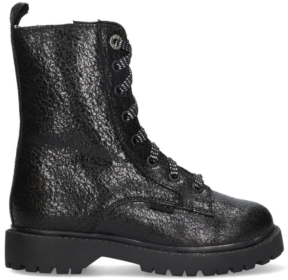 MEXX Kids XX825571-989 Meisjes Biker Boots - Zwart - Leer - Veters