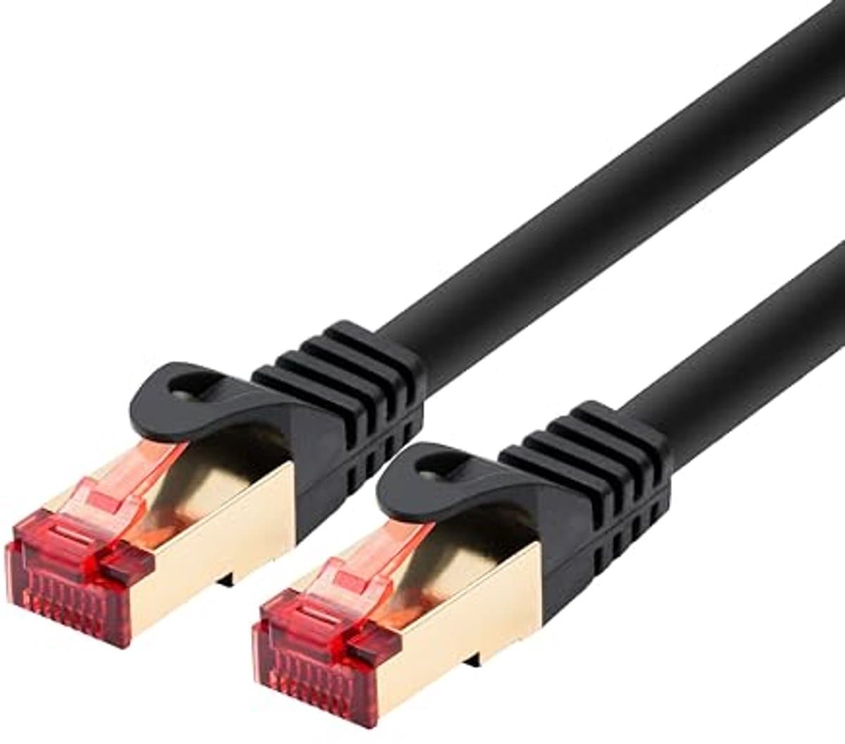 10m Gigabit Ethernet LAN Kabel - Dubbel Afgeschermd, Vergulde Contacten