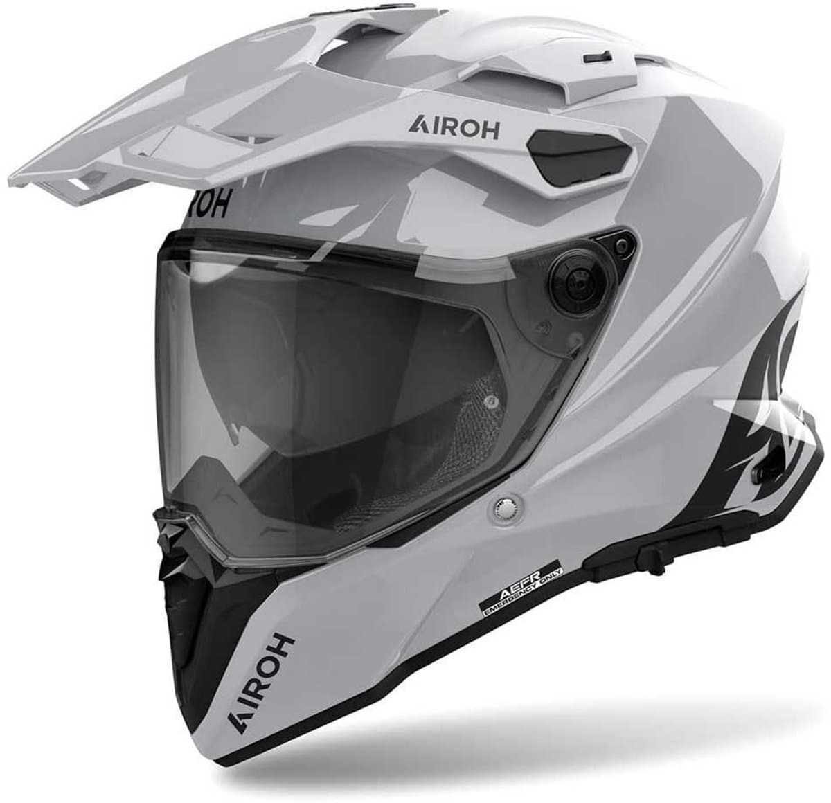 Airoh Commander 2 Color Cement Grijs Gloss Adventure Helm - Maat S - Helm