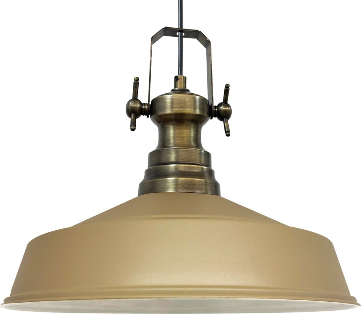 Bamyum Asletl-Y Hanglamp Industrieel van Metaal Ø41 cm, Vintage Pendellamp, E27, Bnej Hanglamp Vintage