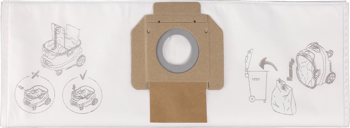 Makita Stofzak Fleece voor VC4210 (5 stuks)