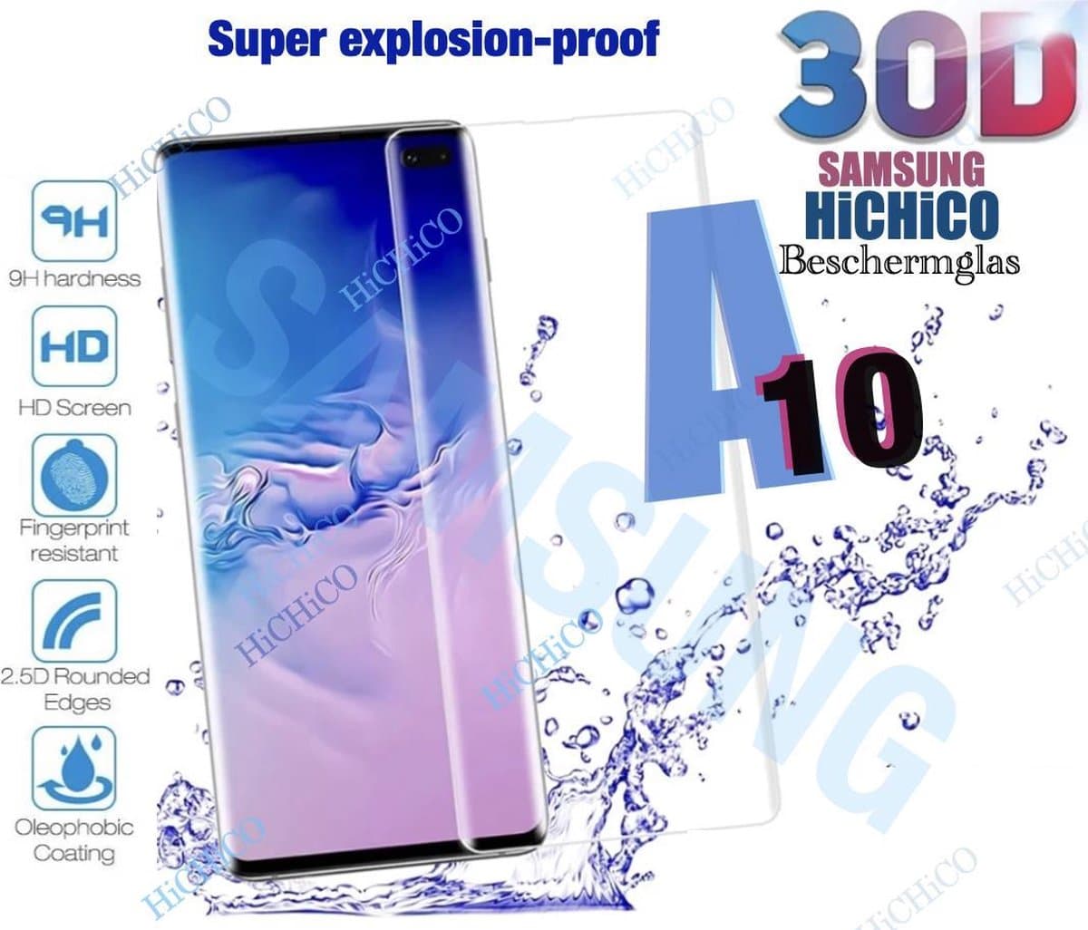 Samsung Galaxy A10 Screenprotector Glas, Tempered Glass, Beschermglas, Samsung Galaxy A10 Screenprotector Glas, Samsung A10 Screen Protector - Screenprotector Samsung A10, Glazen bescherming 2.5D 9H 0.3mm – Fairco