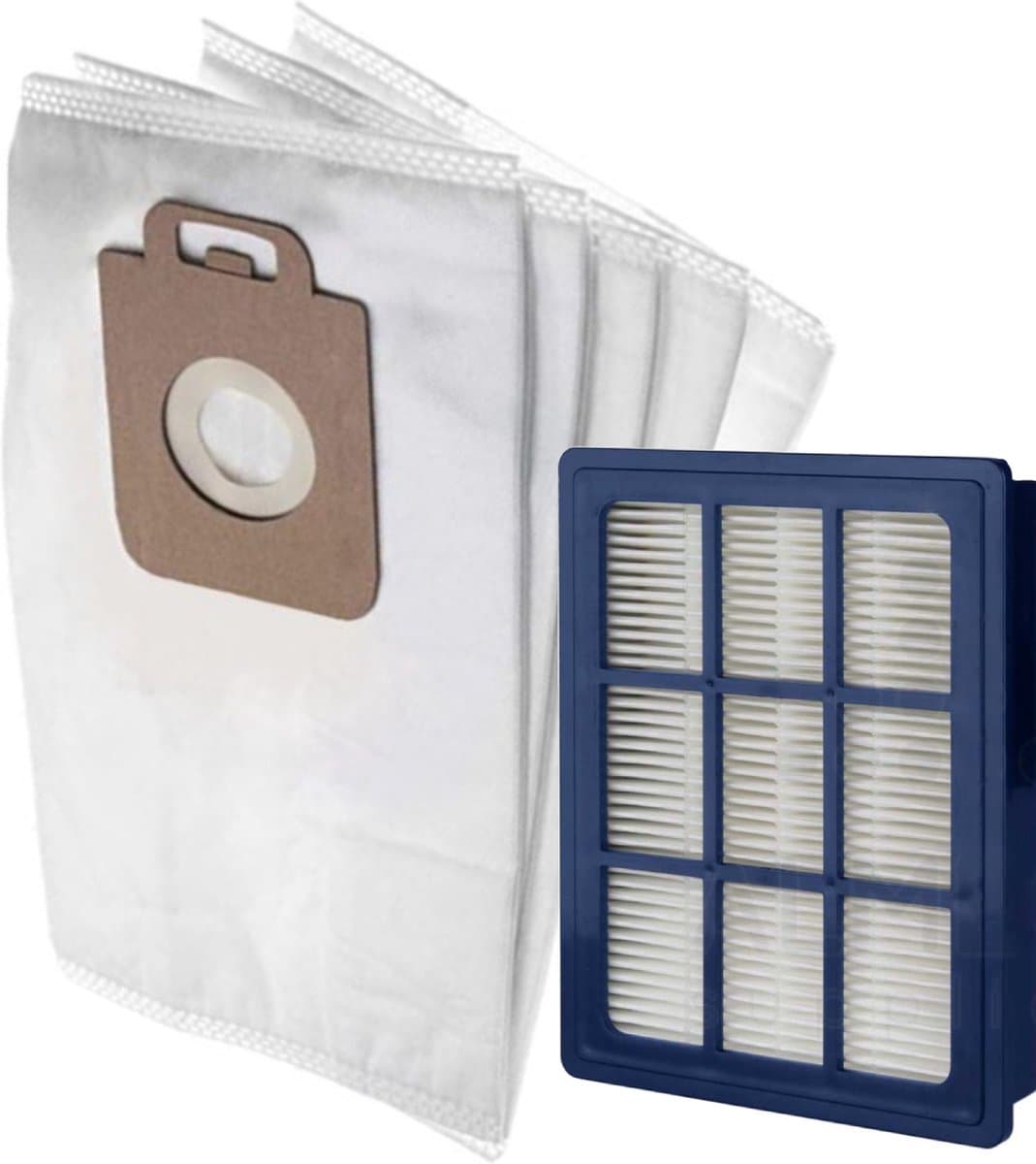 10x Stofzakken + 1 HEPA Filter Onderhoud set geschikt voor Nilfisk Power / Elite / Select stofzuigerzakken stofzuigzak Classic - Special - Superior - Eco - Performance - Comfort - Allergy - P10 P20 P40 - 128389187 - 1471250500