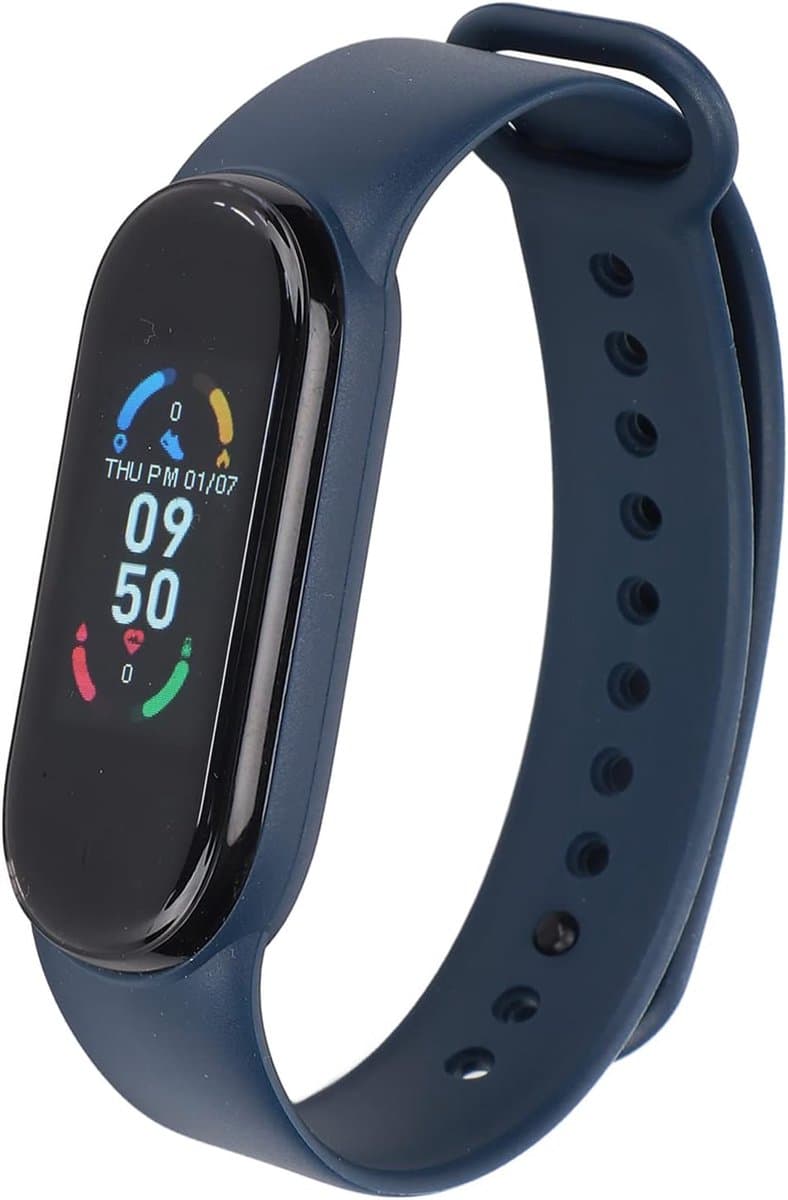 Slimme Polsband - Fitness Tracker - Gezond Leven - Ingebouwde USB Stekker - 7 Dagen Batterij - Blauw