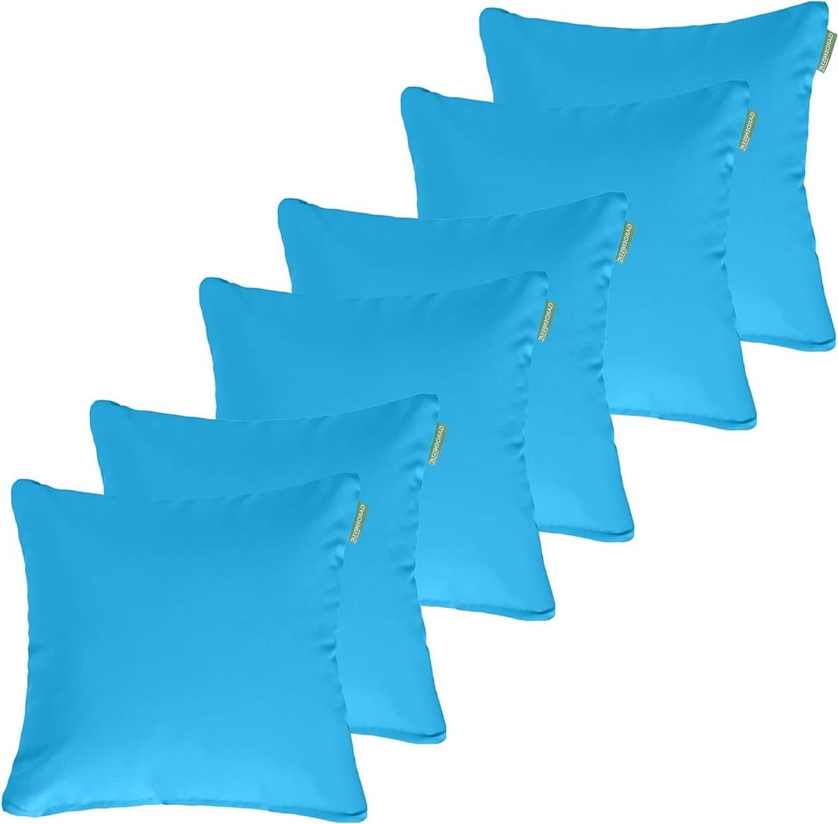 Tuinkussen Set - Buiten kussens - Buiten Zitten - Waterafstotend Materiaal - 6 Stuks 45x45cm - Turquoise