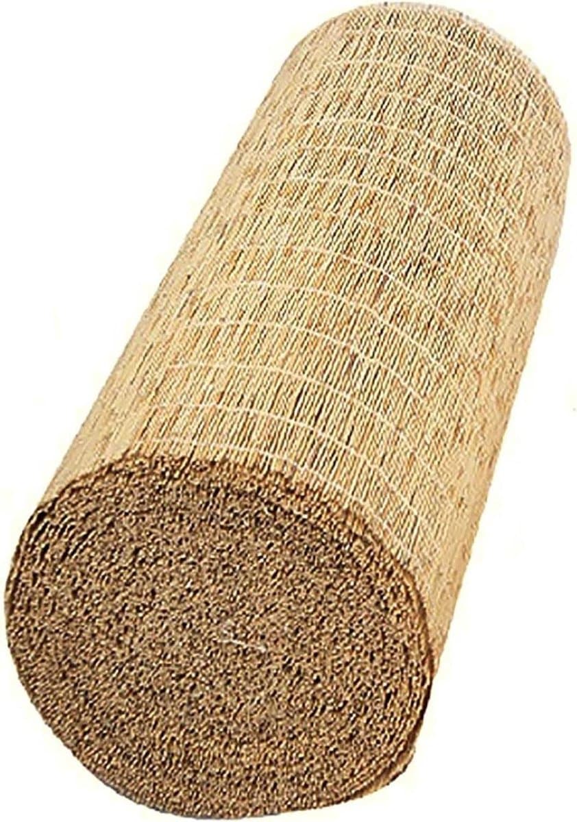 Tuinscherm Riet - Scherm Hek - Buiten Privacy - Natuurlijk Materiaal - 12x25m - Natuurlijk