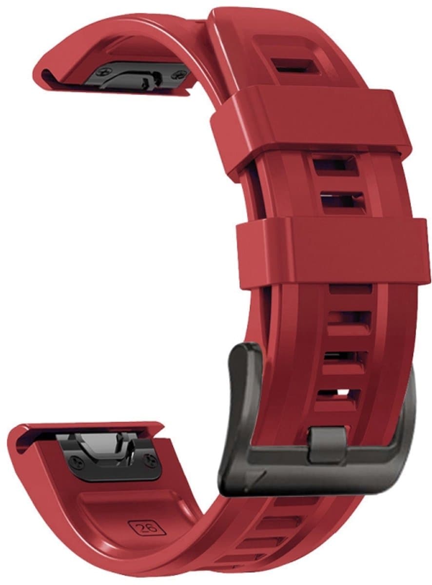 Voor Garmin Forerunner 945 22mm Siliconen Sport Pure Kleurenband (rood)