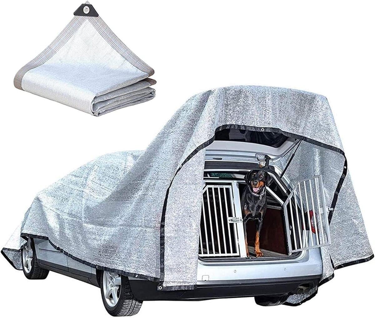 Aluminium Zonnedoek - Schaduwdoek Mesh - Tuin Beschermen - 99% Schaduwpercentage - 3 x 6 m - Zilver