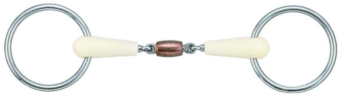 2 ring bit voor dubbelgebroken paarden Soyo Happy Mouth