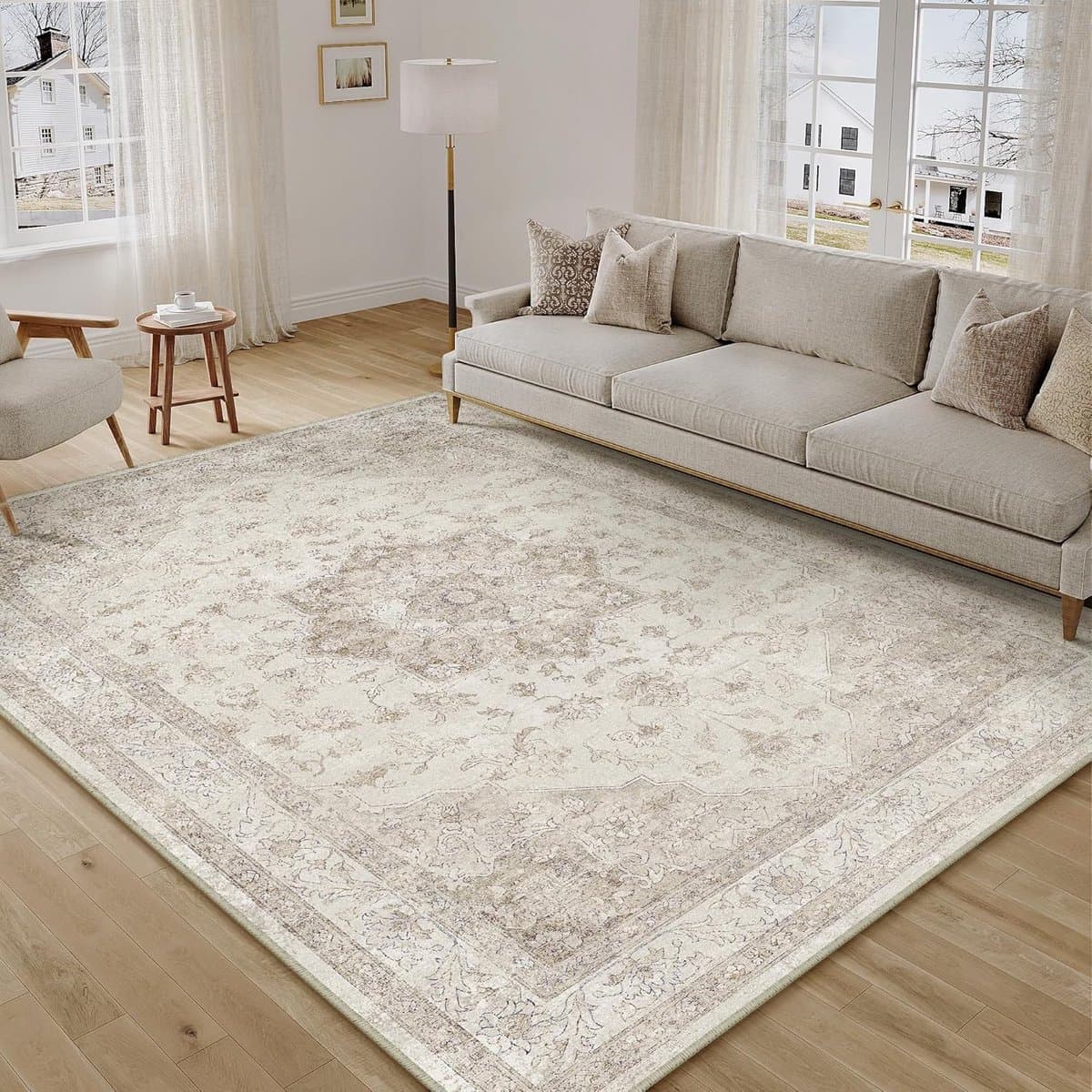Damier satijnen beddengoed set - 200 x 200 cm - grijs - microvezel - set van 3
