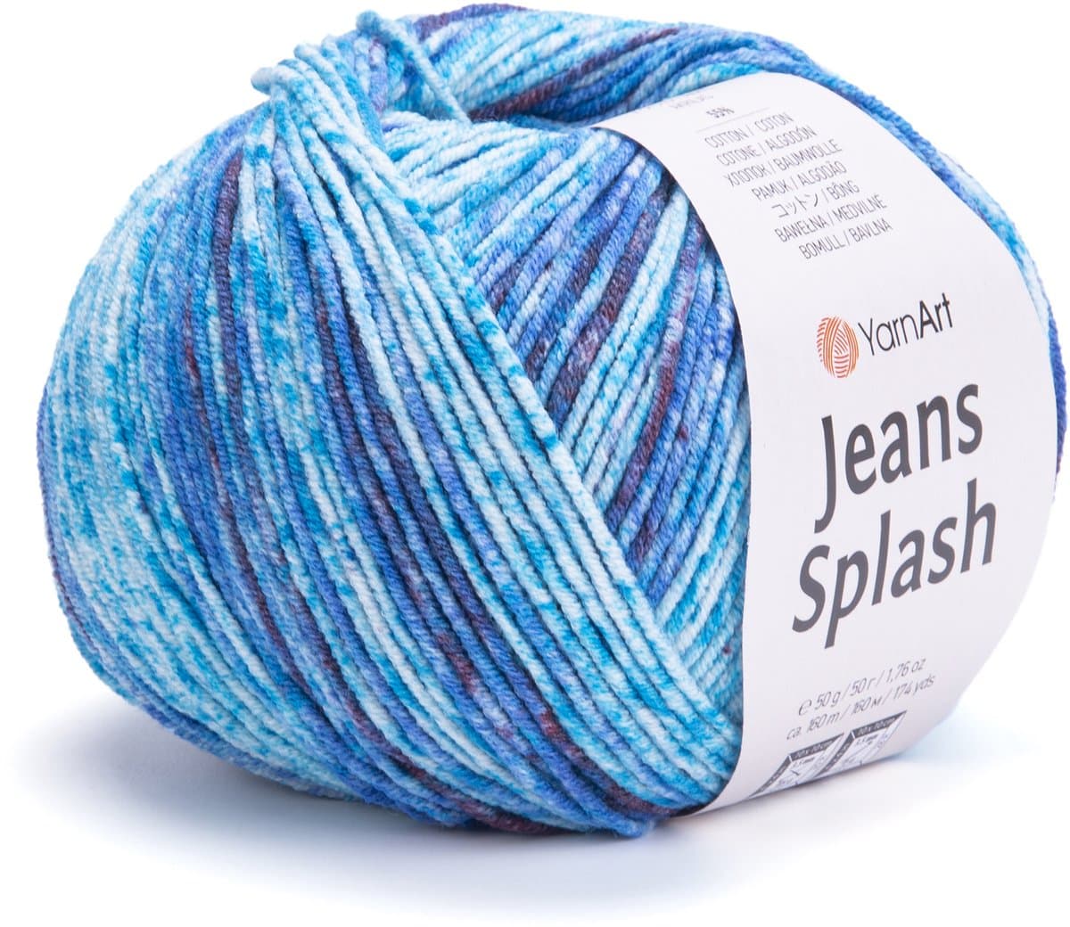 YarnArt Jeans Splash - 55% Katoen 45% Acryl - voor Haken en Breien - 50g / 160m - Kleur 944