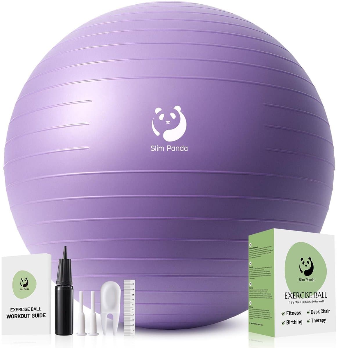 Solidchoice - Fitnessbal 55-85 cm met Pomp en Explosiebestendige Eigenschappen