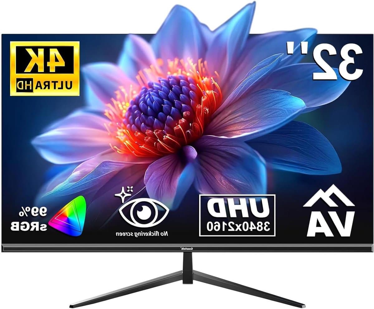 PC Monitor - 4K Scherm - Visueel Genieten - Randloos Design - 32 inch - Zwart