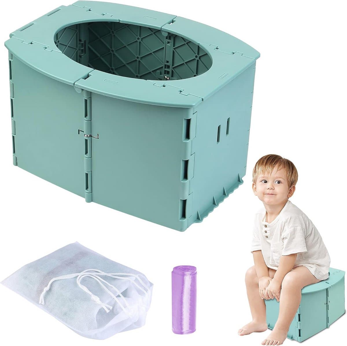 Opvouwbare Toiletbril voor Kinderen - Ideaal voor Reizen, Auto en Camping