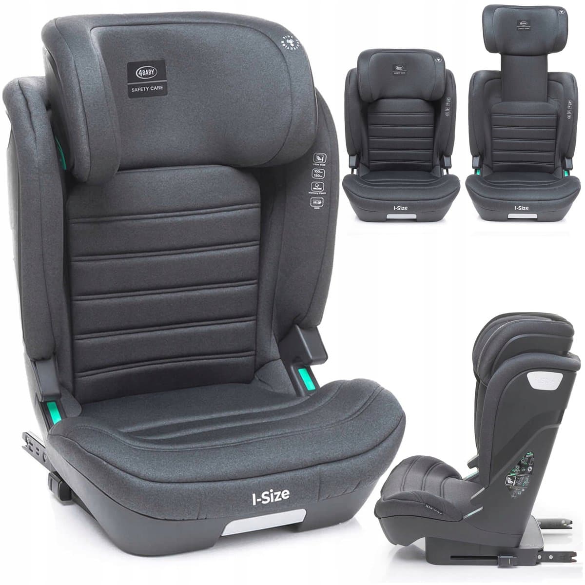 4Baby APP-FIX i-Size Autostoel 15-36kg ISOFIX 100-150cm