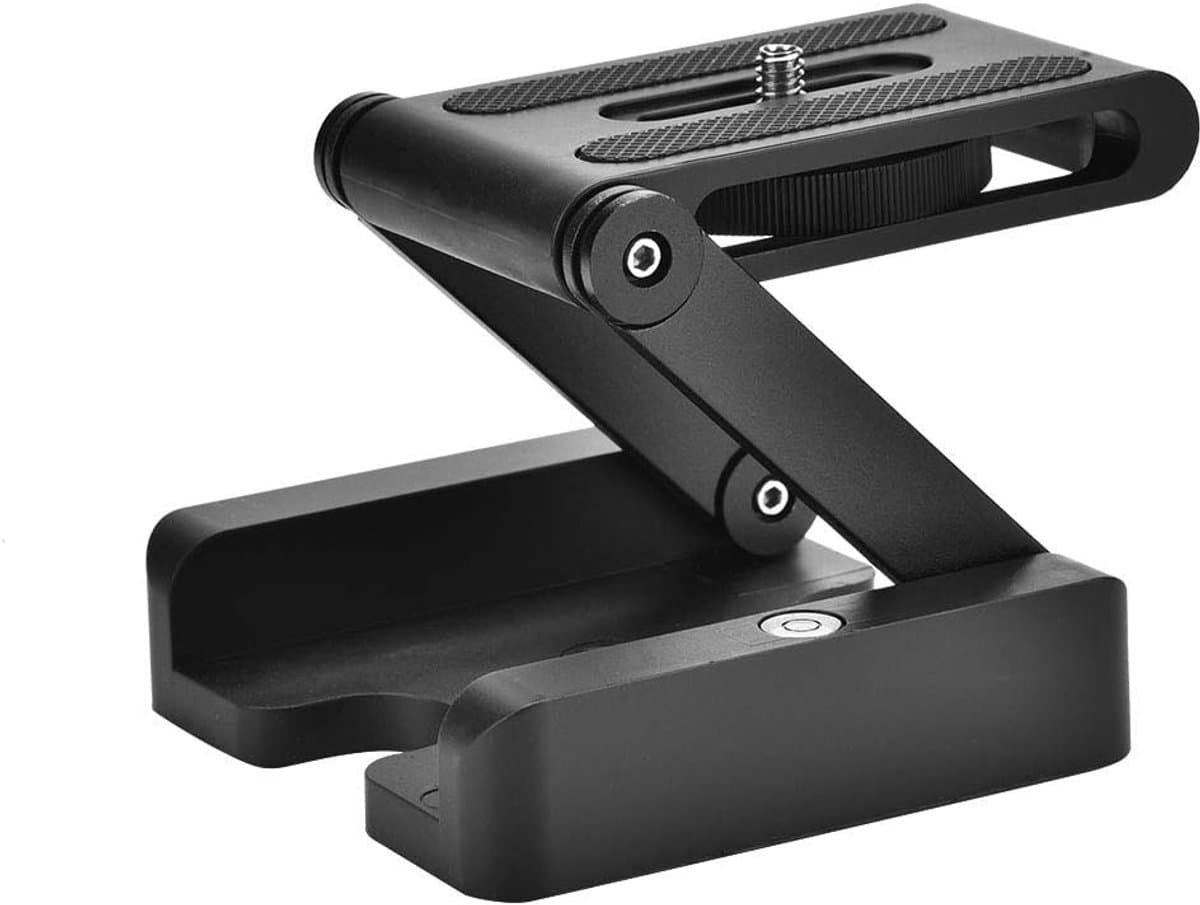 Draagbare tripodkop type Z - kantelbaar - opvouwbaar statief met snelkoppelplaat - 1/4-inch montageschroef - geschikt voor verschillende DSLR-camera's