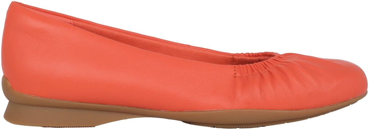 Clarks Jazmynn Lo - dames ballerina - Rood - maat 37 (EU) 4 (UK)