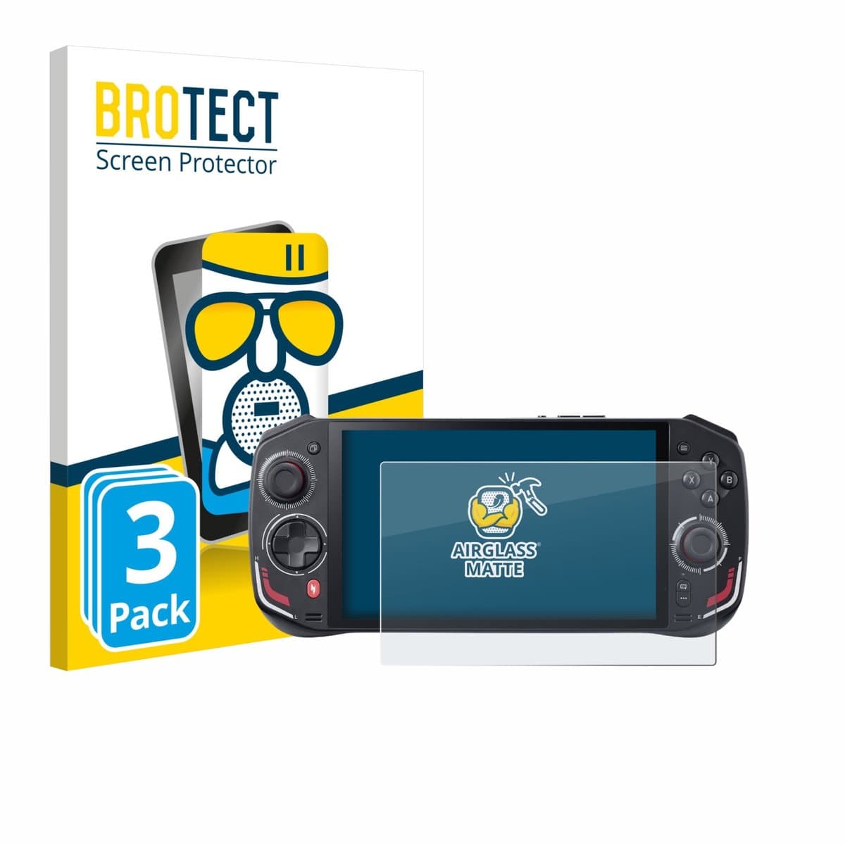 BROTECT - Screenprotector voor Acer Nitro Blaze 7 - Folie Beschermfolie Beschermglas matte 3 Stuks