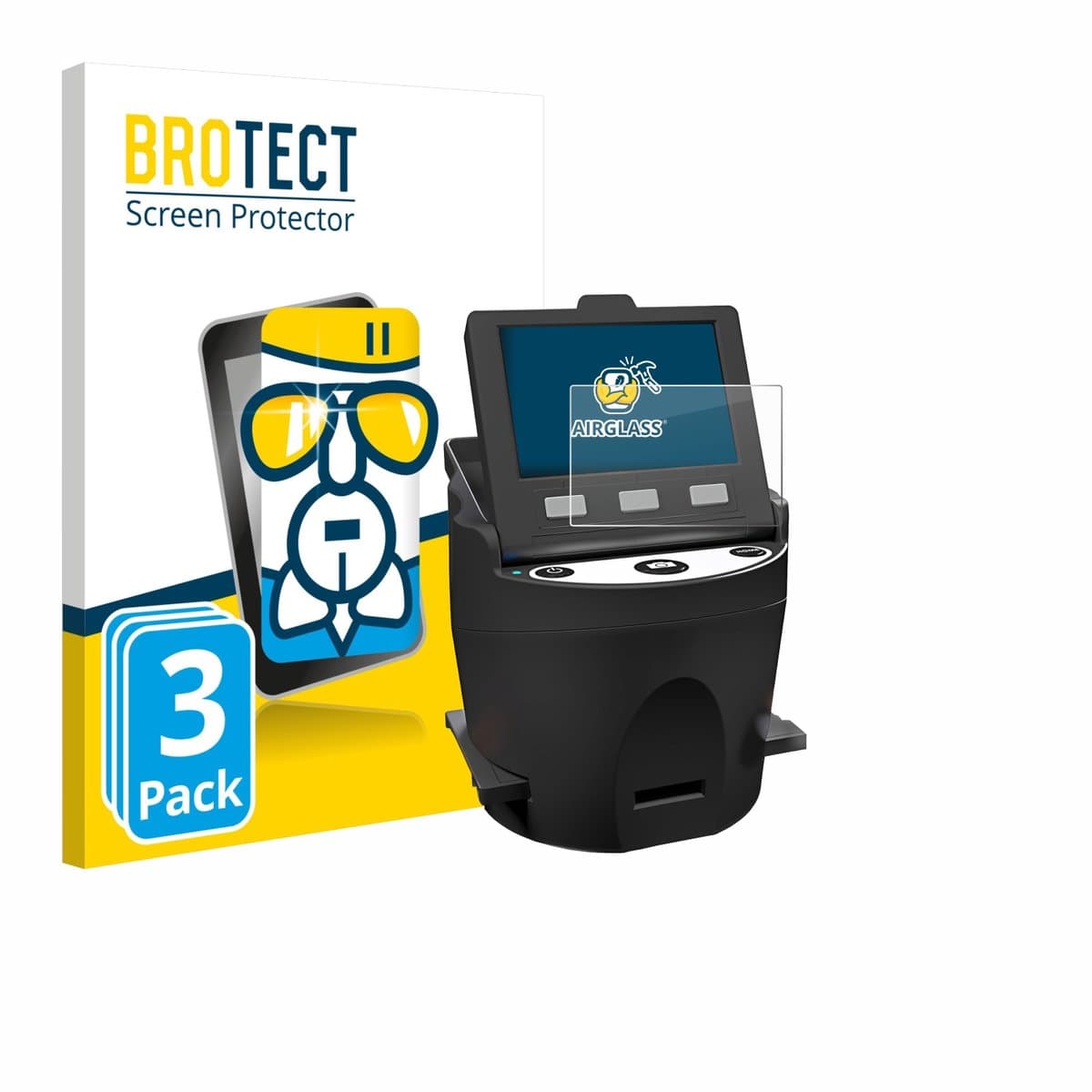 Screenprotector 3 Stuks voor Kodak SCANZA Beschermglas transparant