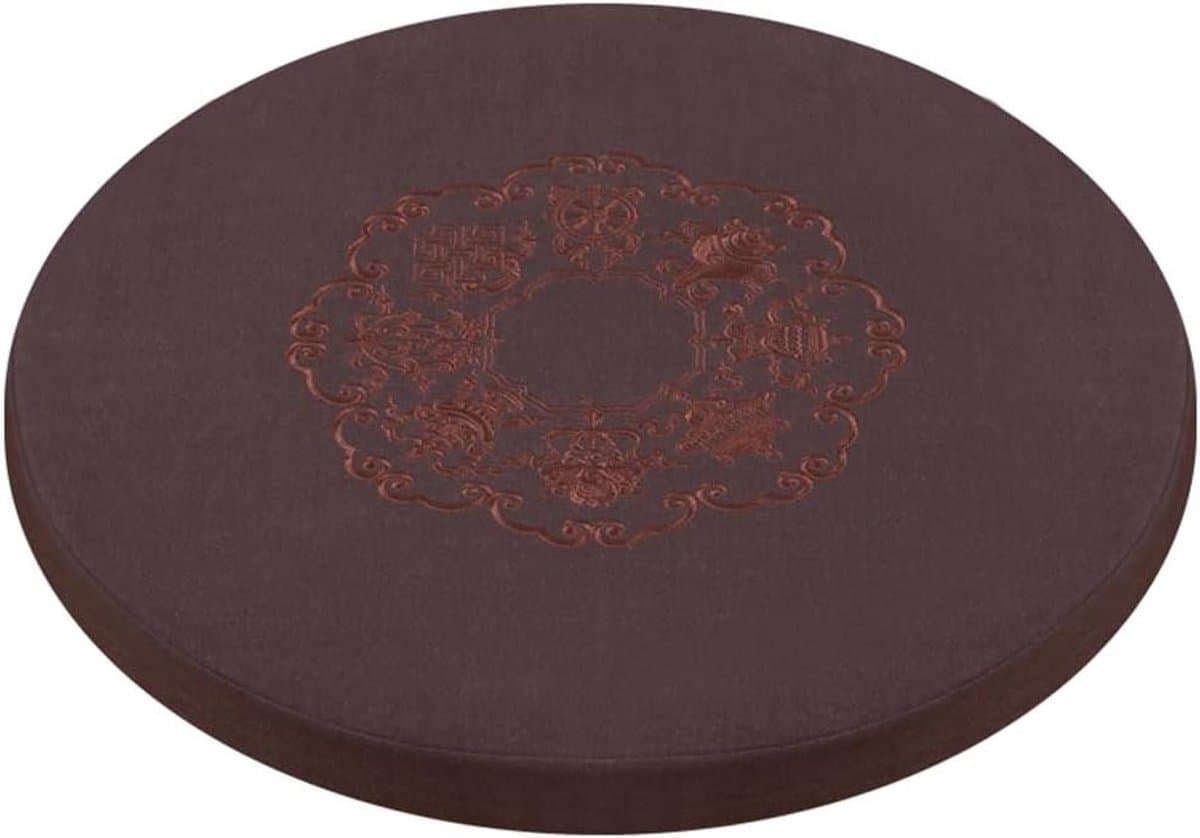 Rond Tatami Kussen - Vloerkussen Meditatie - Zittend Ontspannen - Natuurlijke Kokosvezel - 70 x 4 cm - Koffie