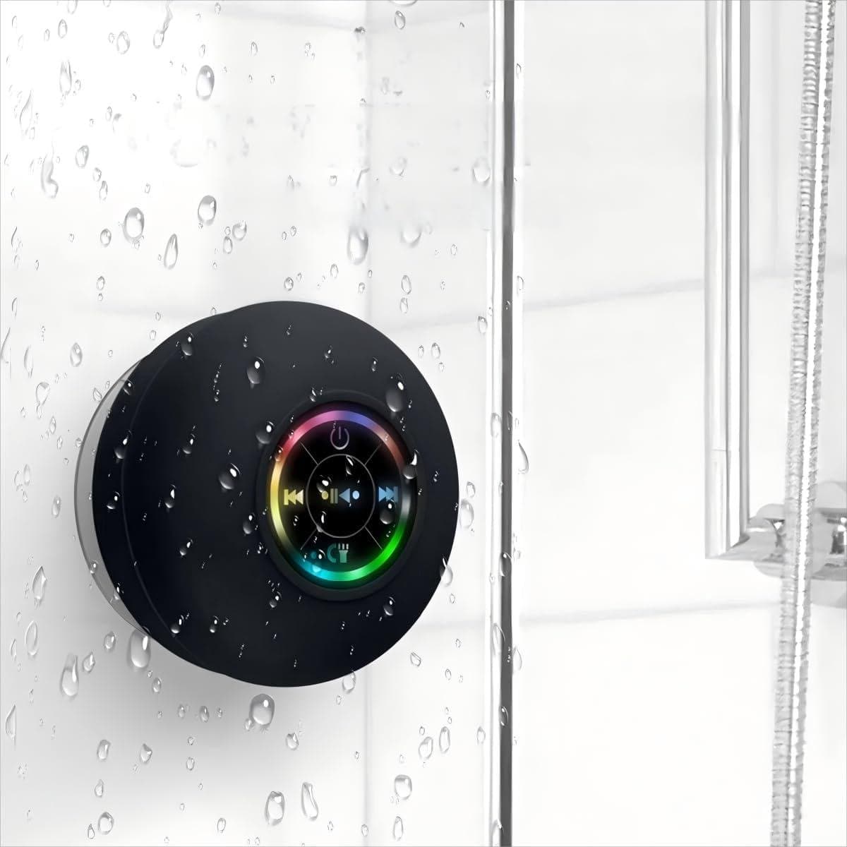 Douche speaker - Draagbare trompet - Muziek luisteren - Waterdicht met zuignap - 10 meter bereik - Zwart