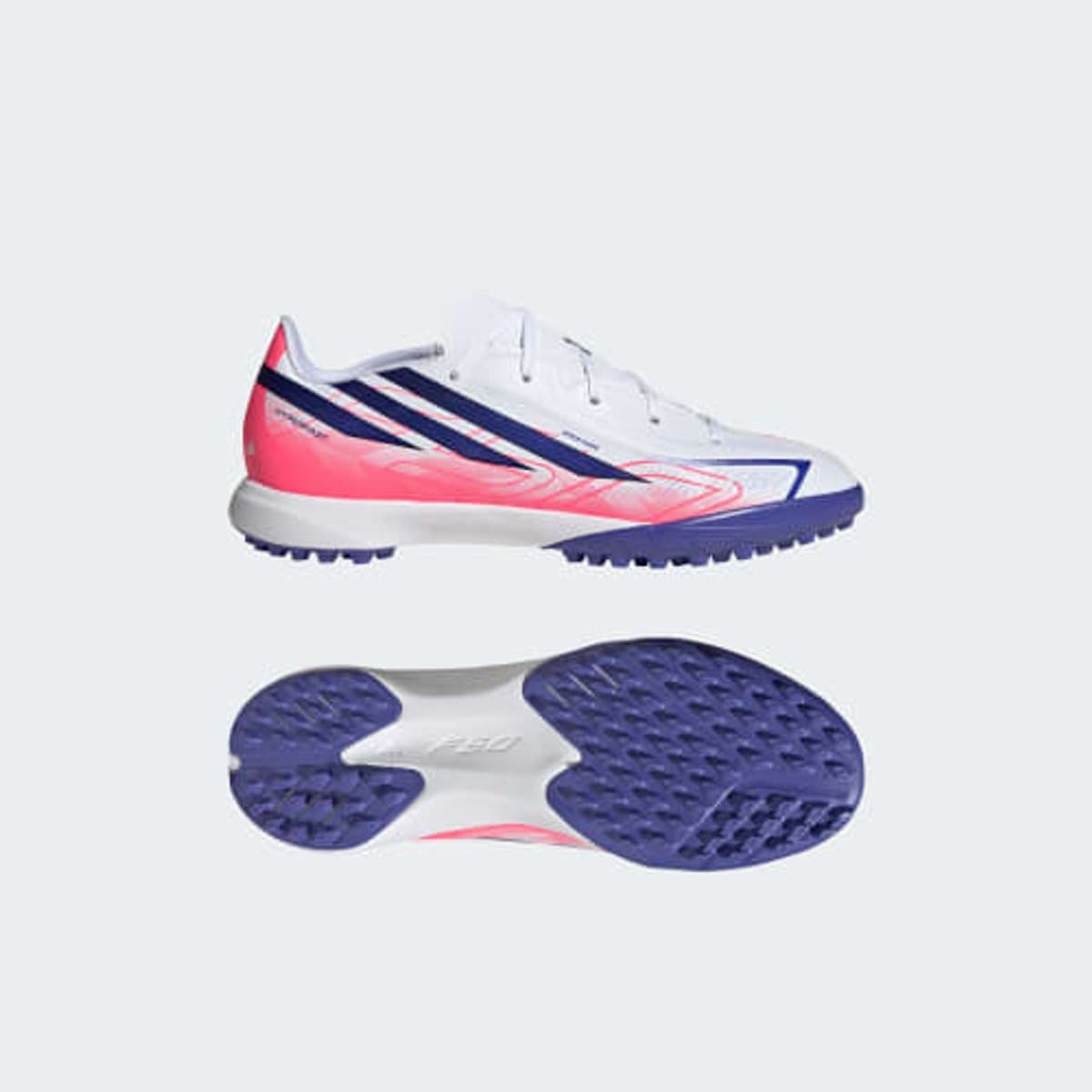 Adidas F50 Hyperfast League Tf Junioren Voetbalschoenen Wit EU 31 1/2 Kinderen