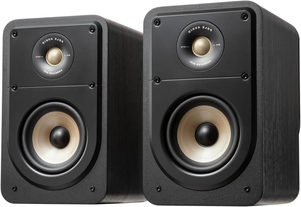 Boekenplank Luidsprekers - Hifi Speakers - Thuisbioscoop Geluid - Hi-Res Audio - Set van 2 - Zwart