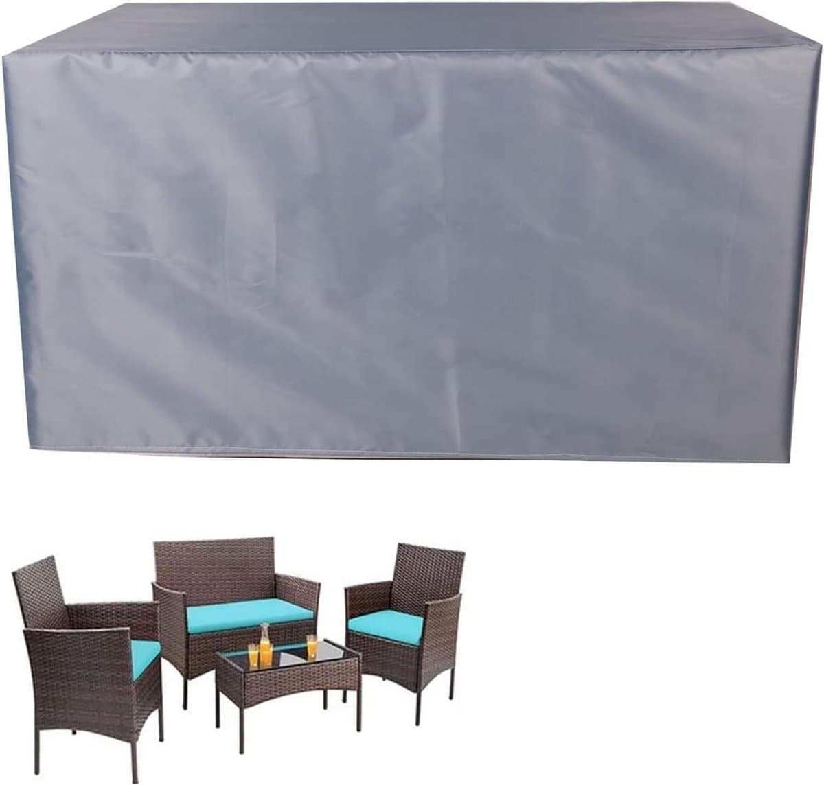 Tuinmeubelhoezen - Terrasmeubelhoes - Meubels Beschermen - Heavy Duty Oxford - 350x260x90cm - Antraciet