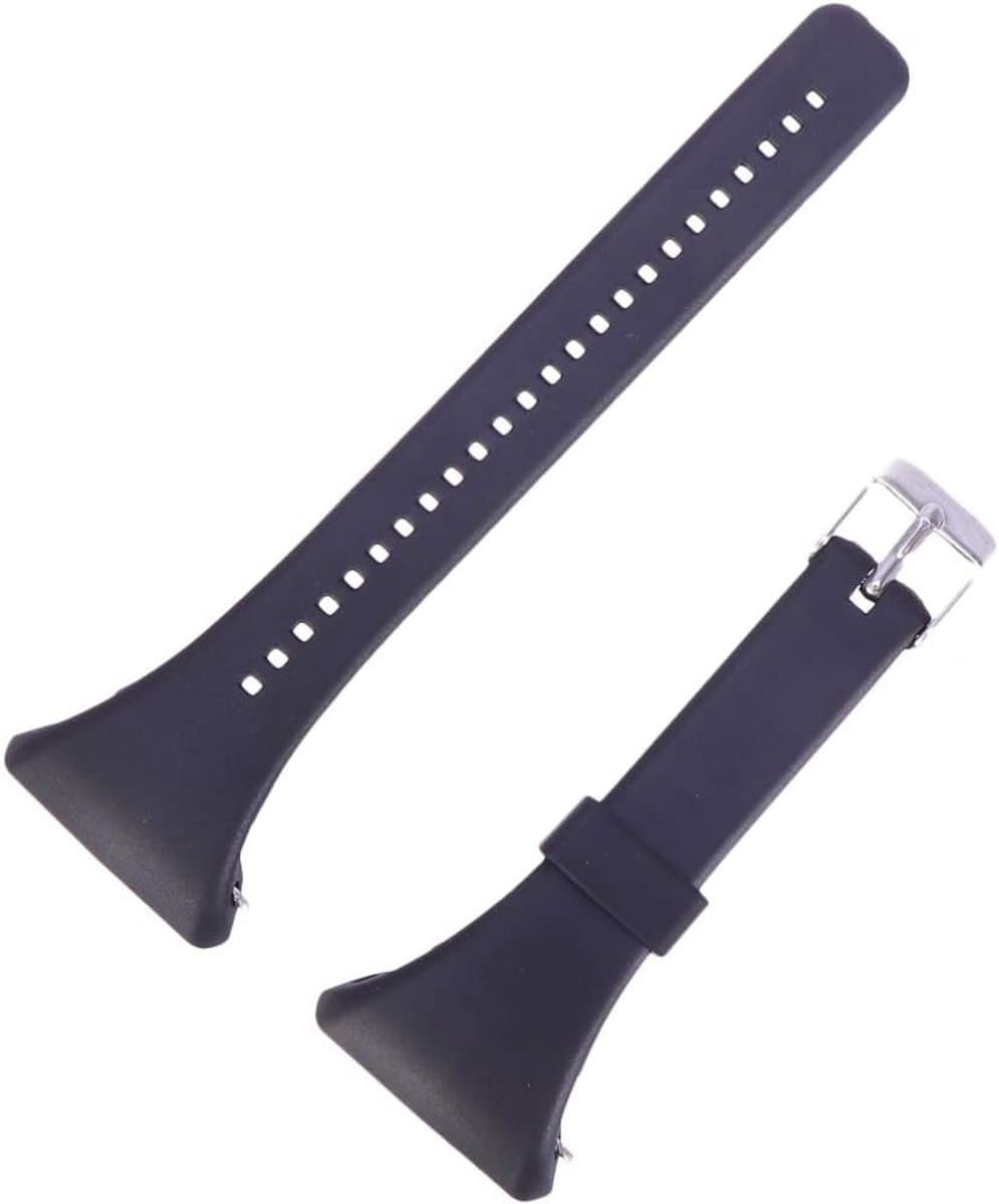 Siliconen vervangarmband voor Polar FT4 en FT7 horloge - Snelle bevestiging, comfortabel en duurzaam (Zwart)