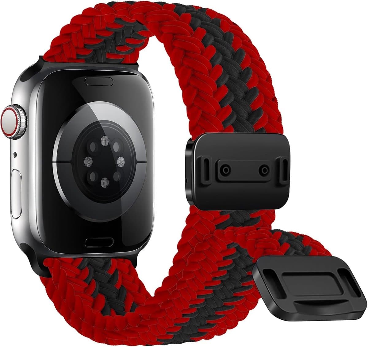 Vlechtarmband voor Smartwatch 38 mm/40 mm/41 mm/42 mm/49 mm/46 mm/45 mm/44 mm, Magnetische Nylon Vervangband voor Series 11, 10, 9, 8, 7, 6-1, SE3/2/1 Ultra3/2 met Comfortabele Pasvorm en Duurzaam Ontwerp