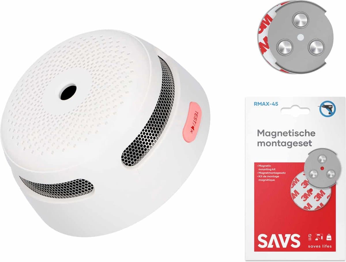 X-Sense XS01 Rookmelder met magneet montage - 10 jaar batterij - Compact design - Voldoet aan Europese norm - Brandalarm zonder boren