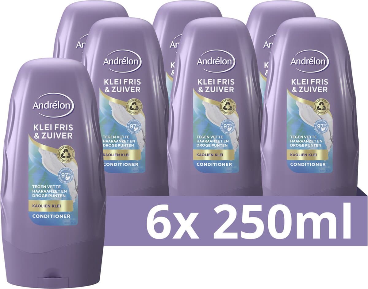 Andrelon Fresh&Pure conditioner (voordeelverpakking) - 6 x 250 ml