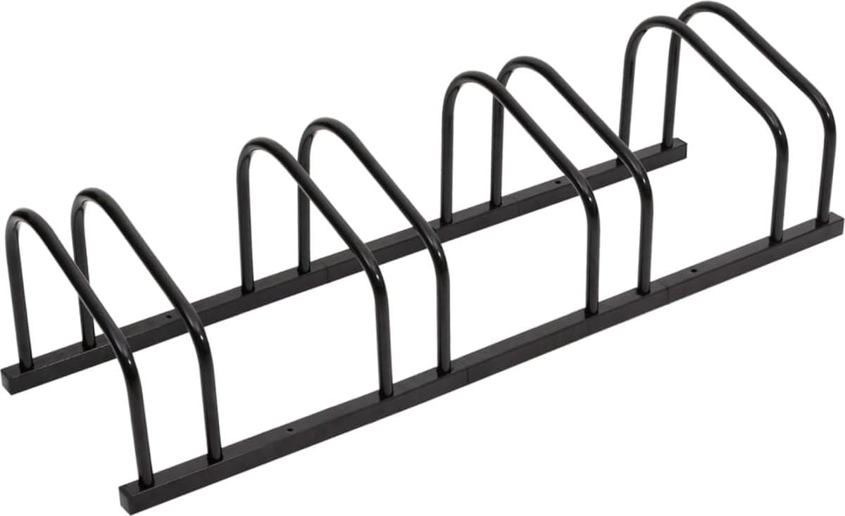 vidaXL Stalen fietsenrek voor 4 fietsen - Zwart, 103,5 x 33 x 26 cm