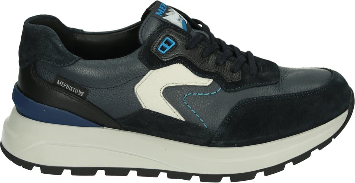 Mephisto CRUZ VELSP. - Lage sneakersHeren sneakersVrije tijdsschoenen - Kleur: Blauw - Maat: 46