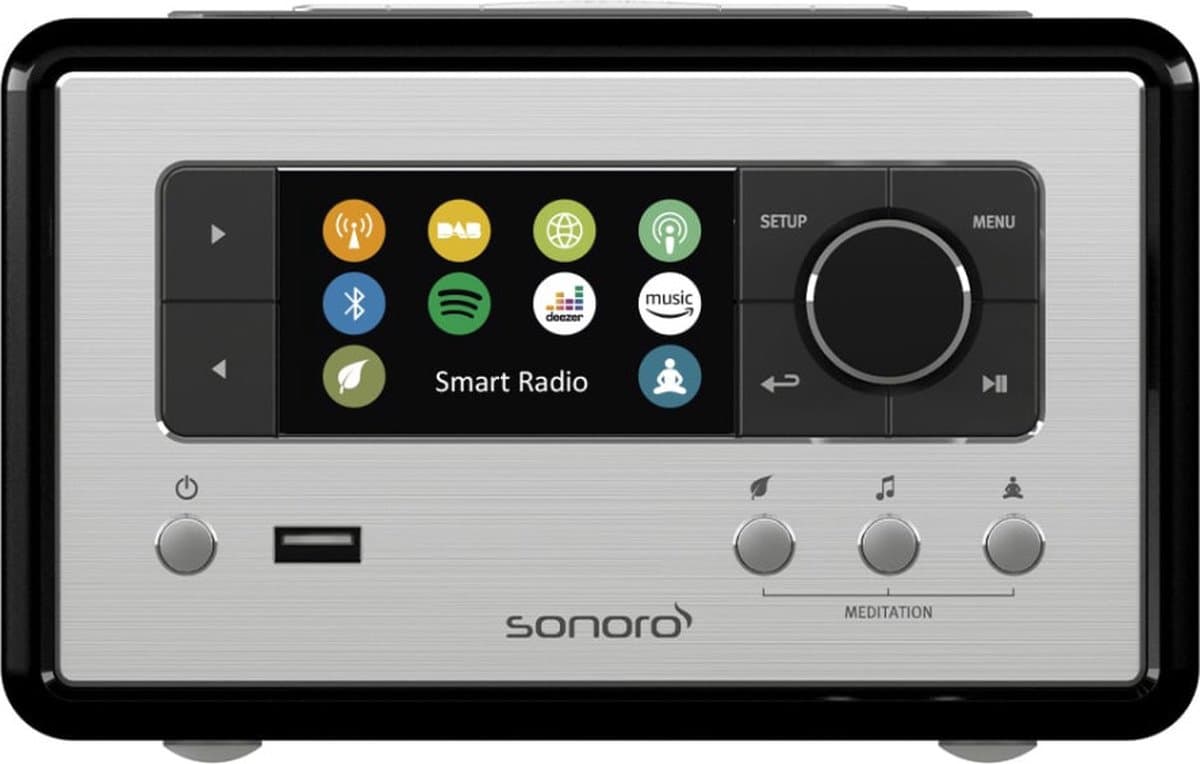 Sonoro: Relax internetradio - Hoogglans zwart