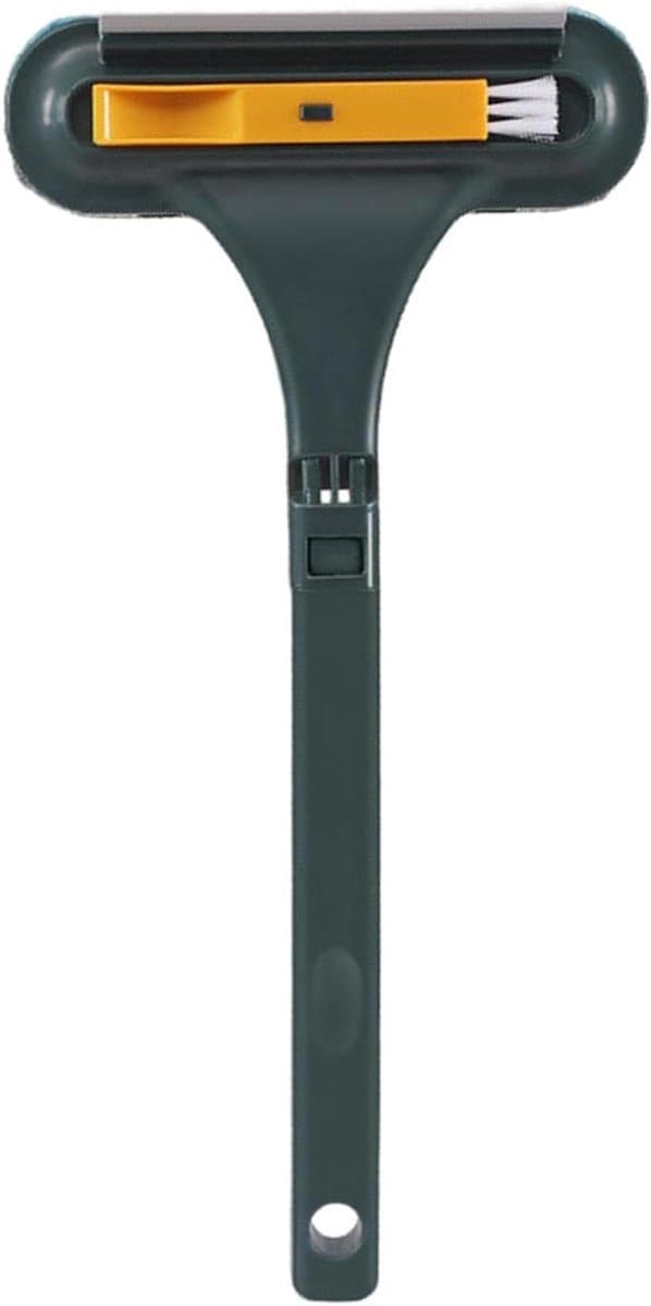 Raamscherm reiniger - Stofdoek gadgets - Schermen schoonmaken - Met waterschraper - 45 x 23 x 2 cm - Groen