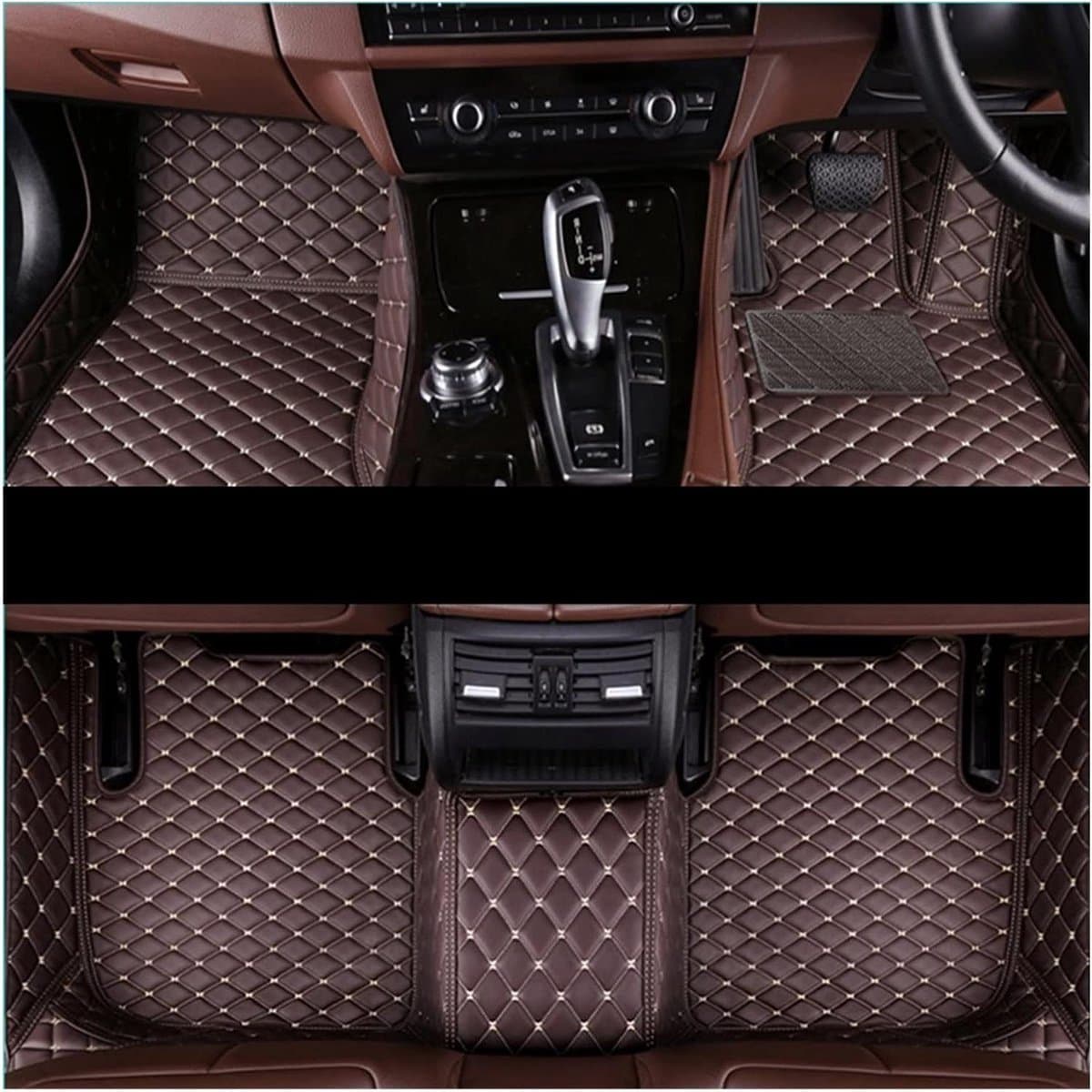 Auto Vloermatten Set - Voet Pads Tapijt - Interieur Beschermen - Op Maat Gemaakt Model - Voor 5 Zitplaatsen - Donkerbruin