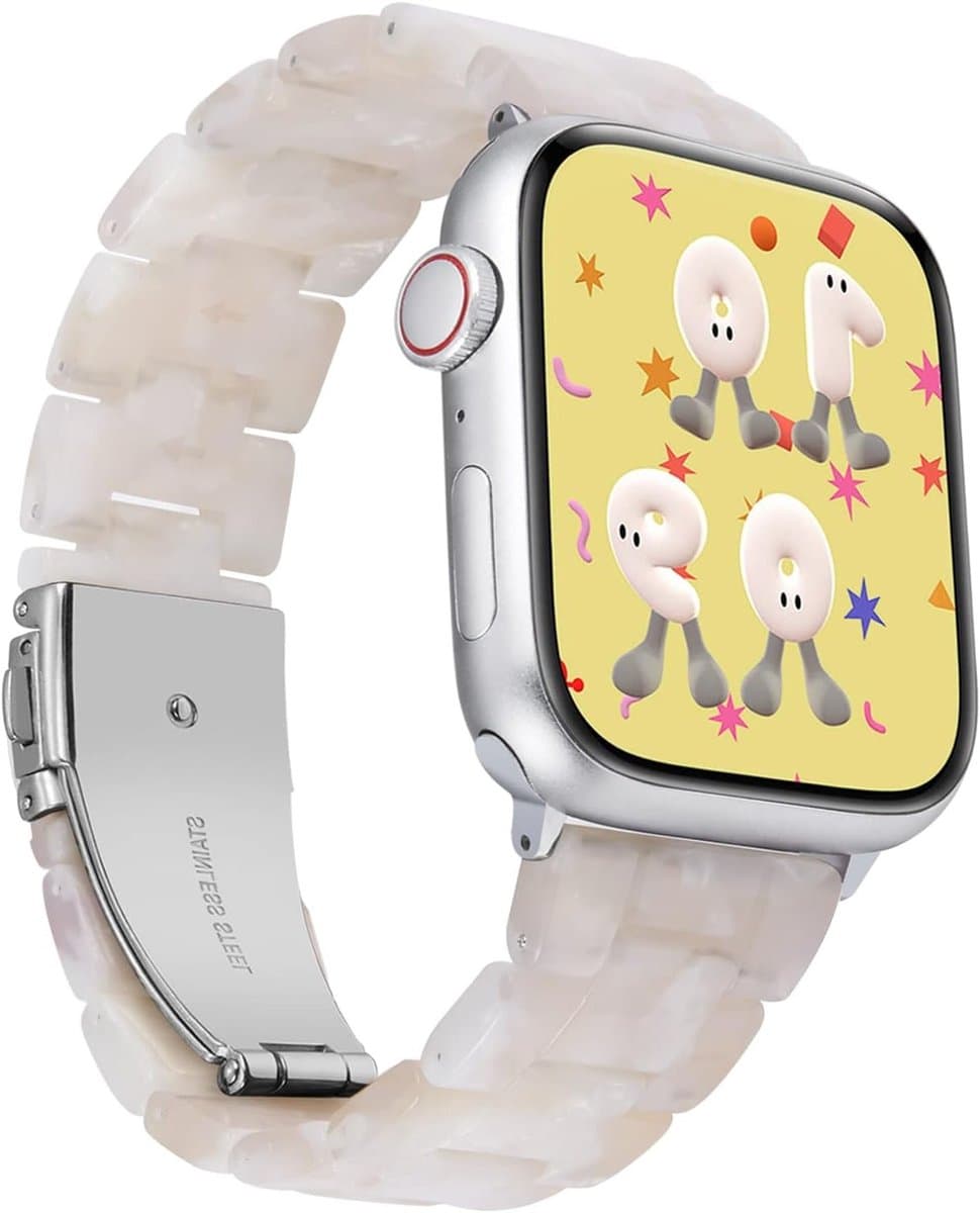 Compatibele Hars Horlogeband voor Apple Watch 38-49mm - Dames Armband voor Serie 1-11 en Ultra Modellen