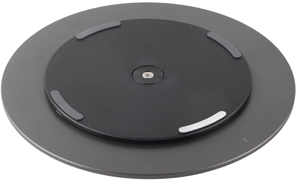 Allecto - Aluminium Rotation Monitor - 360° Rotatable - Duurzaam - Zwart - Swivel Stand - Geschikt voor monitoren, tablets en mobiele telefoons - U...