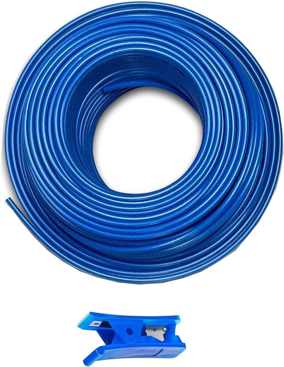50m Blauwe Inlaatslang voor Koelkast, Osmose Slang voor Waterfilter en Aquarium, 1/4" (6.35mm) met Buis Snijder