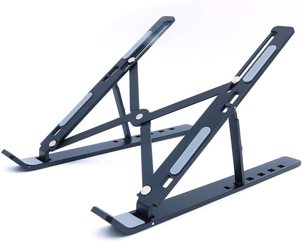 Ergonomische Laptopstandaard - Verstelbaar en Opvouwbaar Aluminium Koelrek voor 10-15.6 inch