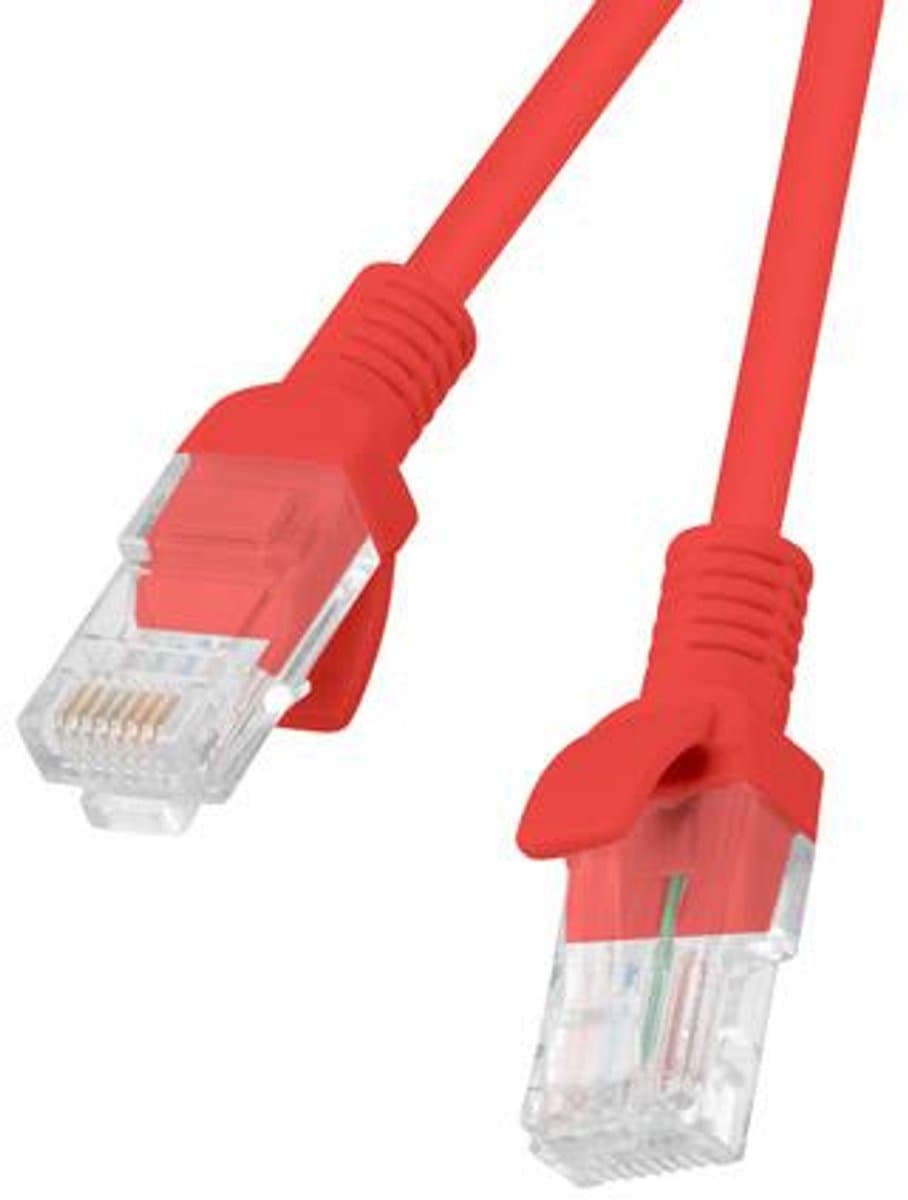 UTP Category 6 Rigid Network Cable Lanberg Red