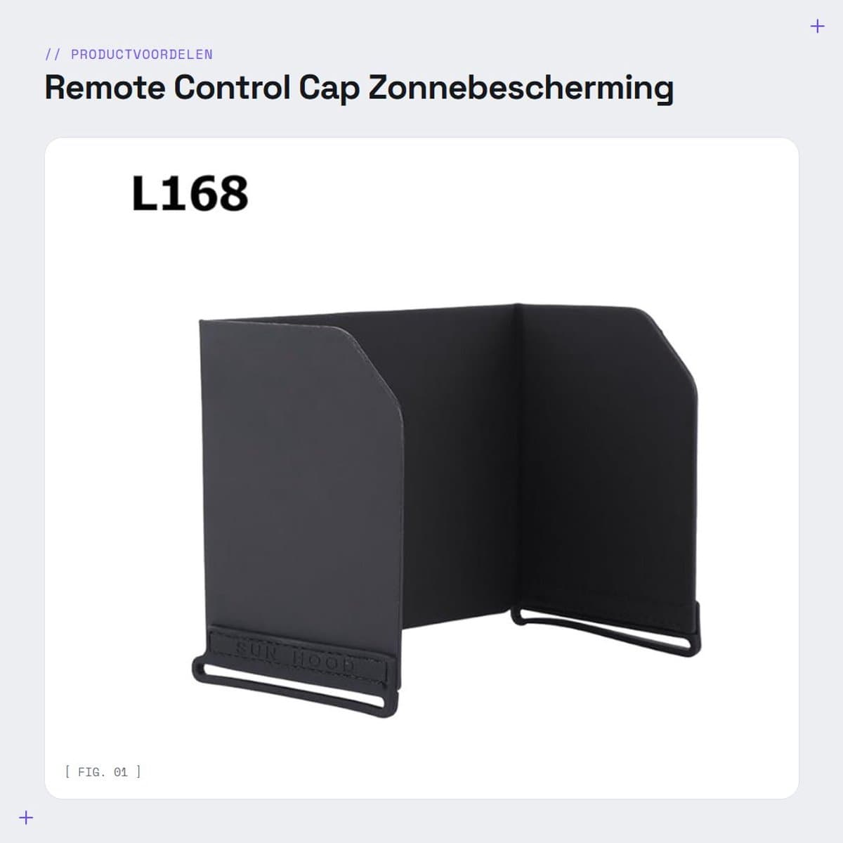 Dailygoods- Afstandsbedieningskap Duurzaam - Zonnekap Telefoon/Tablet - Opvouwbaar - Lichtgewicht - Antireflectie - Geschikt voor Drone Spark/4/Osmo
