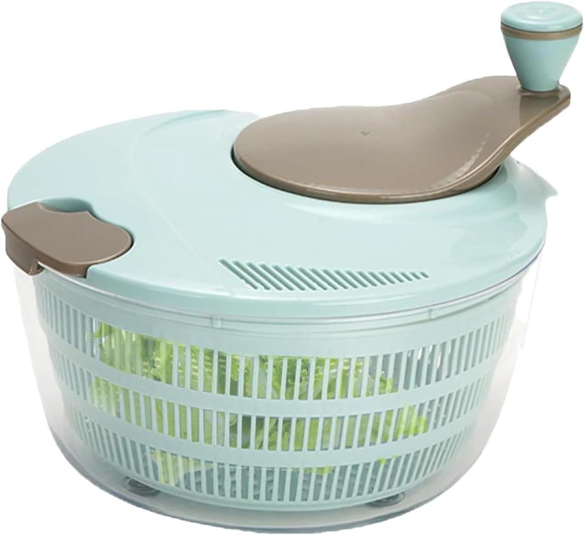 Salade Spinner - Groente Droger - Maaltijd Voorbereiding - Efficiënte Spin Technologie - 27.5 x 26.7 x 17.4 cm - Wit