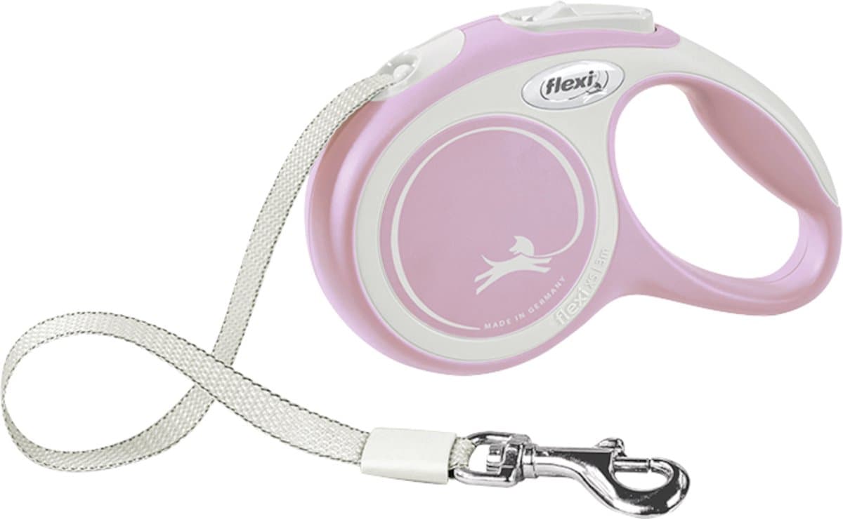 Flexi - Uitlaatriem Voor Dieren - Hond - Flexi New Comfort Lint Xs/3m Roze - 1st
