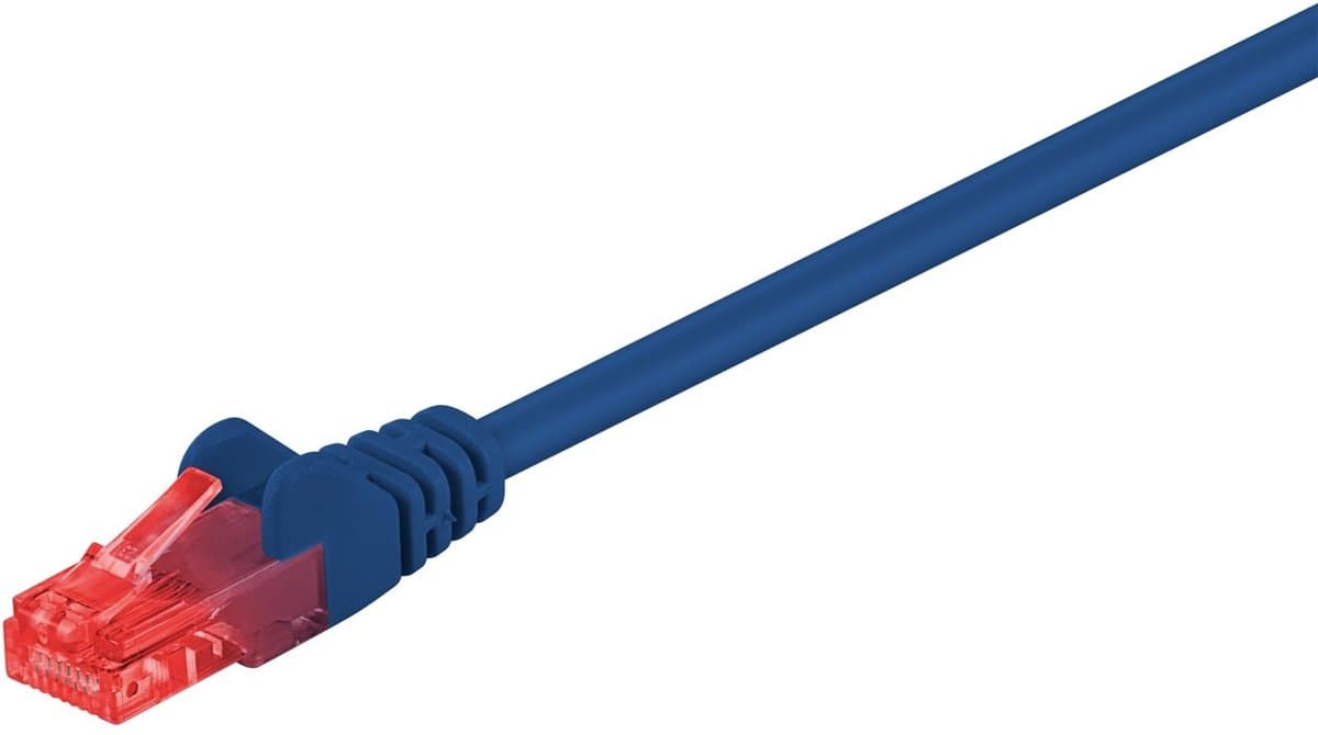 Wentronic CAT6 Netwerkkabel - RJ45 - Blauw - 7 m
