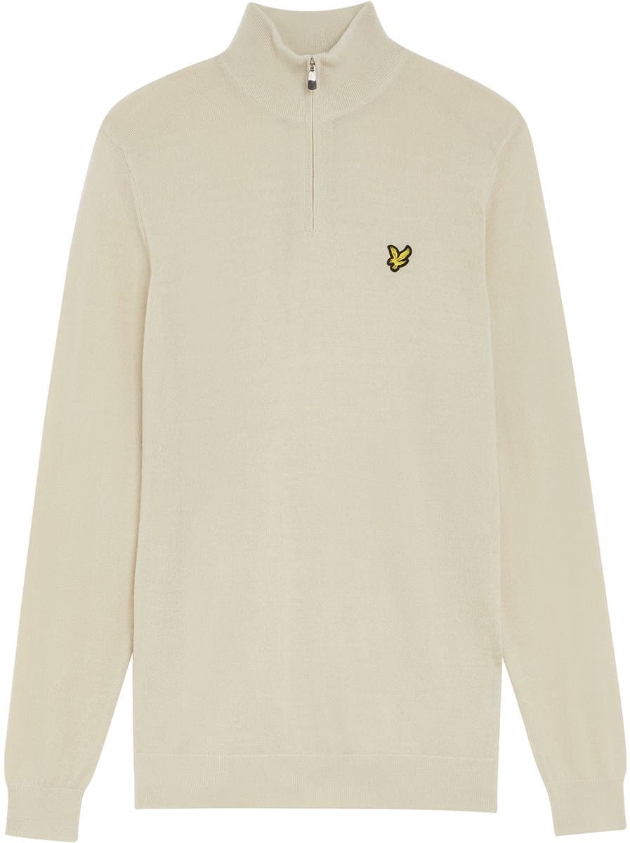Merinowollen pullover 1/4 rits Lyle & Scott