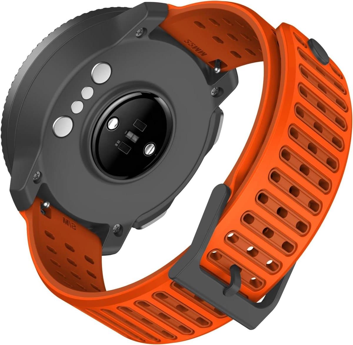 Siliconen Horlogeband - Smartwatch Band - Dagelijks Gebruik - Snelwissel Systeem - 22 mm - Zwart