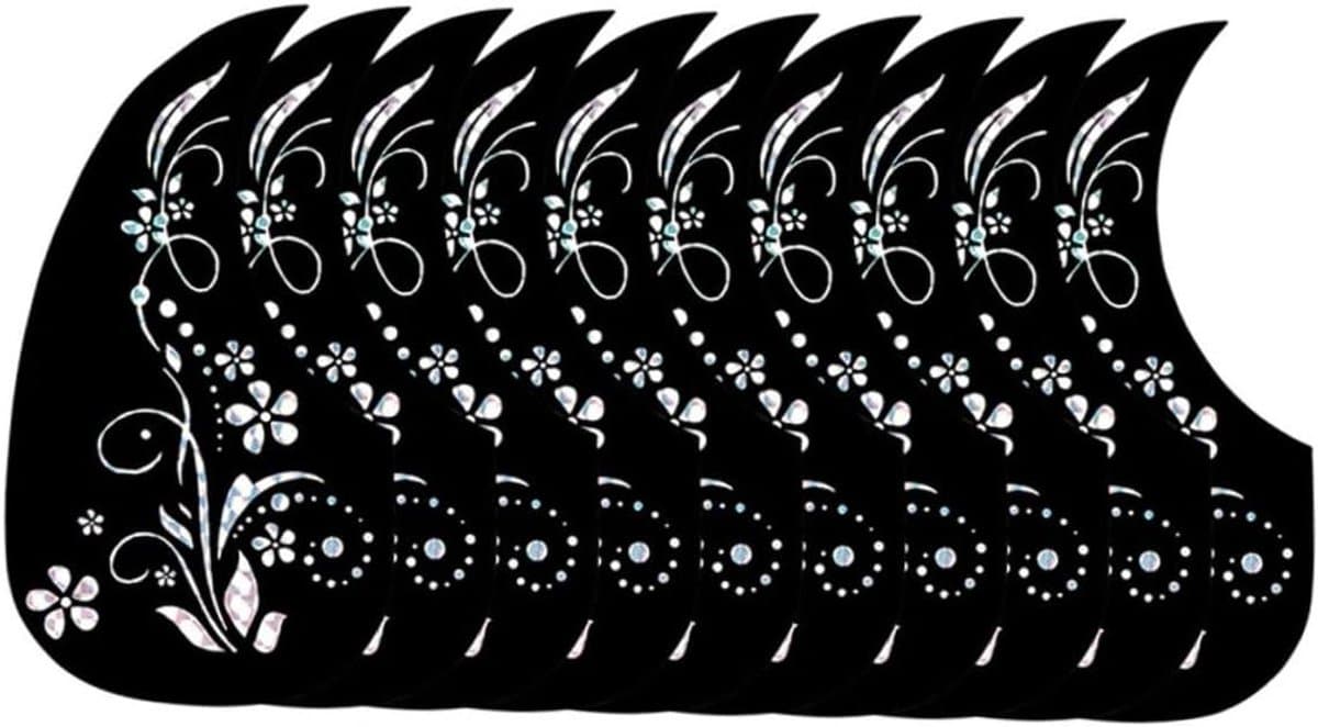 Gitaar Beschermplaten - Slagplaten Set - Gitaar Beschermen - Uniek Vormontwerp - 10 Stuks - Assorti